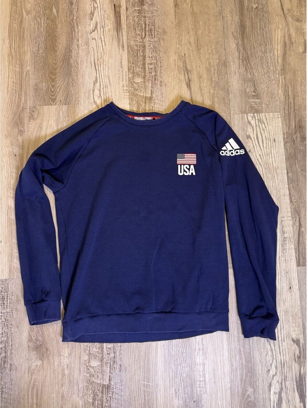 Adidas Originals Mens Size M USA Volleyball Crew Neck Sweatshirt FK1037